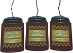 Candleberry Hot Maple Toddy Car Freshener X3