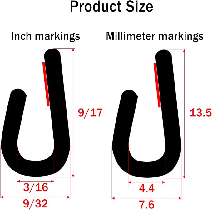 Car Door Edge Guards, White U Channel Rubber Trim Protector for Cars & Trucks, Anti-Scratch Door Edge Guard – 5Ft Length