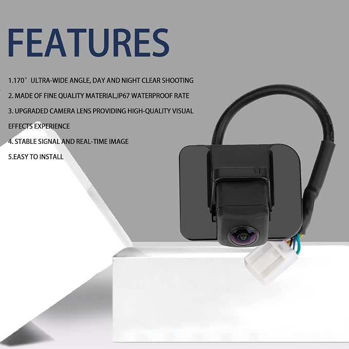 39530-T2A-A31 Backup Camera Rear View Back Up Assist Camera Compatible with 2014 2015 Honda Accord Sedan EX-L, 2016 2017 Accord Sedan Replace # 39530-T2A-A21,39530-T2A-U110-M2