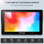 Wireless RV Backup Camera System for Furrion Pre-Wired RVs Truck Trailer, FHD 1080P 7" Touchscreen IPS Monitor & Rear View Camera, Loop Recording Night Vision IP69 Waterproof Plug & Play F7