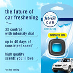 Car Air Freshener, Odor-Fighting Automotive Vent Clip, Linen & Sky Scent, 3 Count