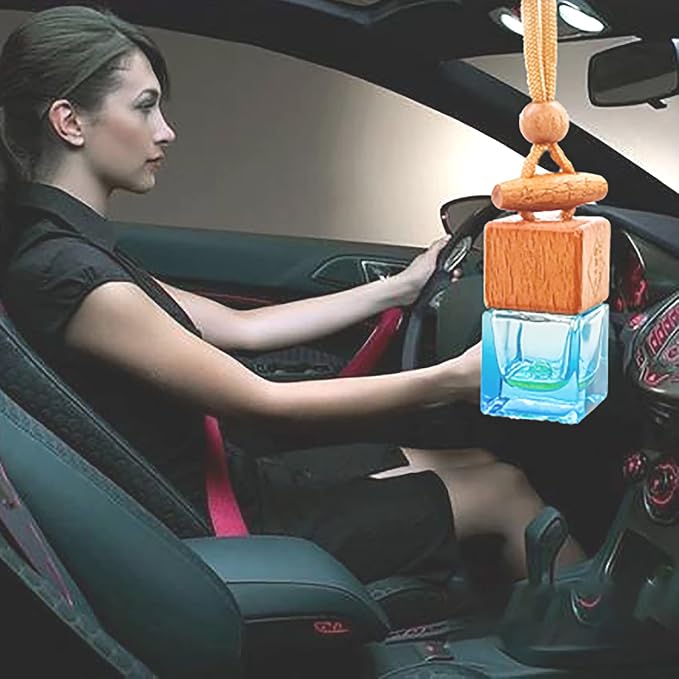 ikeda fragrance Car Air Freshener 8ml Automotive Scents | Long-Lasting Keep Fragrance | Auto Hanging Diffuser Bottles | Remove Odor Fresh Air Home Deodorizer (1pcs,Tranquil Girl)