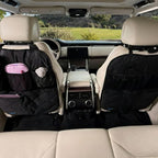 Rydura Car Seat Back Organizer – Waterproof Kick Mat Protector with Multiple Pockets – Backseat Storage for Kids, Pets & Travel – Durable & Easy to Clean – Universal Fit for Cars, Trucks & SUVs