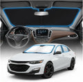 for Chevy Malibu Sun Shade Windshield Cover - Custom Fit Malibu Accessories 2016-2024 2025 Sunshade Foldable UV Protection & Heat Shield Sun Visor Accessories