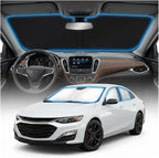 for Chevy Malibu Sun Shade Windshield Cover - Custom Fit Malibu Accessories 2016-2024 2025 Sunshade Foldable UV Protection & Heat Shield Sun Visor Accessories
