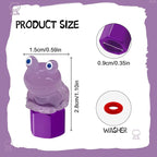 4 Pack Cute Frog Tire Valve caps, Interesting and Practical Tire Decoration, Can be Used for Cars, Motorcycles, Trucks, and Bicycles.(Purple)