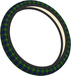 Thickened Elastic Steering Wheel Cover, Gordon Tartan Blue Green Plaid Ultra, Soft, Breathable, Fit for Cars, SUVs, Trucks, Stylish Comfortable Grip