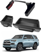 Console Organizer Tray Fits for 2014-2024 Toyota 4Runner Shifter Hanging Tray Dashboard Screen Drawer Armrest Storage Box Compatible with 4Runner Interior Accessories (Drawer+Shifter)