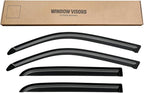 Window Rain Guards Visors for 2004 2005 2006 Toyota Tundra Crew Cab, Out-Channel Window Vent Wind Shades Shield Deflectors for 04 05 06 Tundra Double Cab
