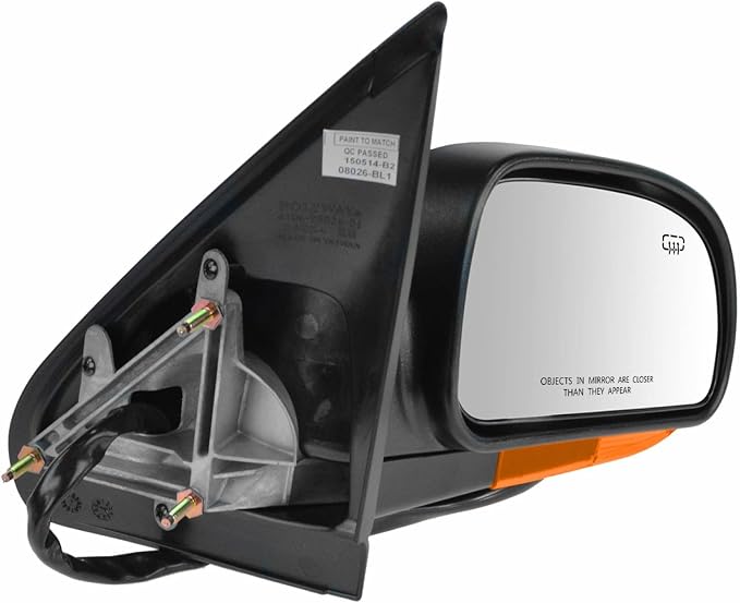 Passenger Side Mirror Assembly Electric Adjustment Heated Memory Black Compatible with 2004-2007 Chevrolet Trailblazer GMC Envoy Buick Rainer GM1321348 GM1321349