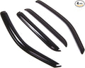 Outside Mount Window Vent Visors Rain Guards Compatible with Mazda Tribute 2001-2007 | Side Window Wind Deflectors Rain Shields | Smoke Tinted, 4 Pcs Set, DGWV-317