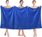 Microfiber Bath Sheet Towels, 2 Pack, 40" x 80", Extra Large Bath Towel for Adult,Super Absorbent, Fast Drying, Soft for Body, Shower,Sauna,Yoga,Sport, Fitness,Gym, Dark Blue