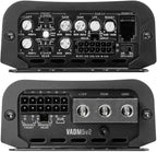 VADM5 v2 Model 1500W Peak (750W RMS) V-Series Micro Full-Range Class D Compact 5-Channel Car/Marine/Powersports Amplifier with Remote Bass Knob (VADM5v2)