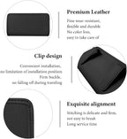 Car Trash Can, Leather Foldable Hanging Trash Bag, Multi-Function Mini Storage Box Garbage Can for Car Back Seats and Side Door, Black