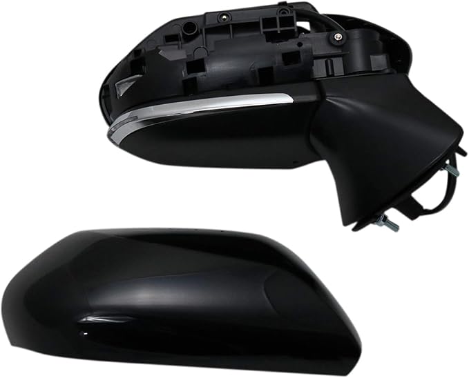 Passenger Side Power Heated Mirror Smooth Black Manual Fold Compatible with 2018-2024 Toyota Camry TO1321367