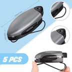 10 Pieces Auto Car Vehicle Sun Visor Clip Holder for Sunglasses Glasses Holder Hanger Eyeglasses Mount Ticket Card Clip Car Accessories(Black, Gray, Silver)