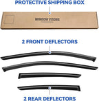 Window Visors Rain Guards for 2018-2023 Subaru Crosstrek & Subaru Impreza Hatchback 17-23, Out-Channel Window Vent Wind Deflectors Visors Shades