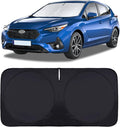 for Subaru Impreza Windshield Sun Shade Fit for Crosstrek Baja XV Crosstrek 2012-2025 Foldable Sunshade Car Sun Visor Cover Protector 210T Reflective Shade Blocks UV Rays Car Accessories L