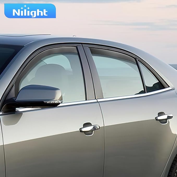 Vent Window Visors for Toyota Venza 2021 2022 2023 2024, Side Window Deflectors Rain Guards, Smoke Tint, Reduce Wind Noise, Car Wash Safe-4PCS