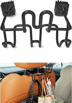 Heavy Duty Headrest Hook Organizer 5-Hook, Car Truck SUV, Steel | 5 Heavy-Duty Steel Hooks — Holds hard hats, tool bags, jackets, and gear