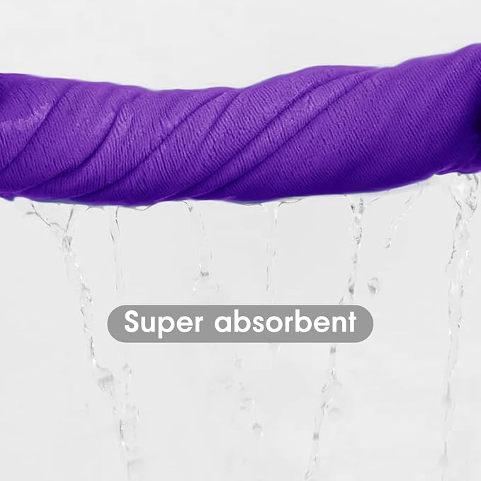 Microfiber Bath Towels, 2 Pack, 30" x 60", Large Microfiber Towel for Body, Oversized, Ultra Soft, Super Absorbent, Fast Drying, Perfect for Bathroom, Shower, Sauna, Yoga, Gym, Violet