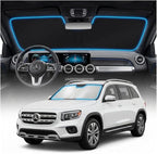 for Mercedes Benz GLB Sun Shade Windshield Cover - Custom Fit GLB Accessories 2020-2025 2026 Sunshade Foldable UV Protection & Heat Shield Sun Visor Accessories