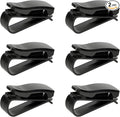 6 PCS Sunglass Holder for Car Sun Visor, Eyeglasses Hanger Mount Visor Organizer with Ticket Card Clip, Universal Glasses Hanger Clip Auto Interior Accessories for Car SUV Truck