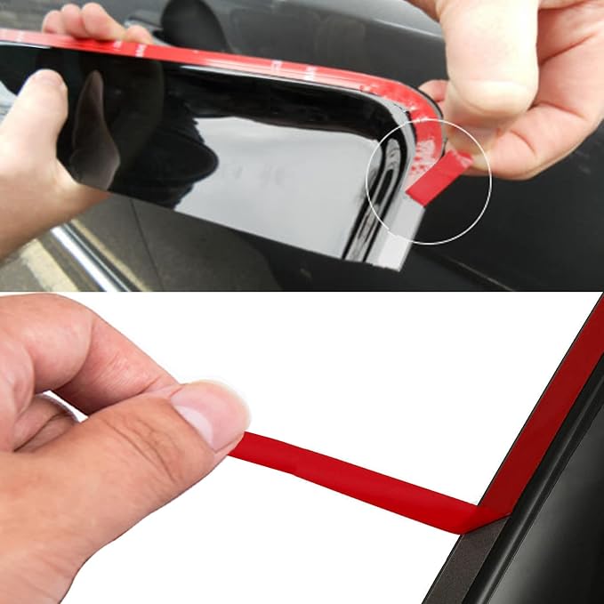 for 2014-2020 Nissan Rogue Window Visors rain Guards Vent Deflectors Shade 4pcs Black