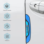 4 PCS Car Door Edge Guards, Luminous Anti-Collision Car Door Protector, Anti-Scratch Vehicle Side Door Edge Guard Trim, Universal for Most Cars, Sedans, Trucks, SUVs (Blue)