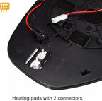 Left Driver Side Mirror Glass Replacement for 09-14 Chevy Silverado Suburban Tahoe Avalanche GMC Sierra Yukon Cadillac Escalade Rearview Side Heated Mirror with signal Arrow light Replace GM1325138
