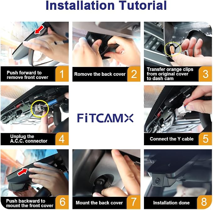Front 4K+Rear 1080P Dash Cam Adapts for Toyota Prius 2023-2026 & Prime Plug-in Hybrid (XW60), OEM Look, Dual HD Video, Built-in WiFi & APP, Loop Recording, G-Sensor, Easy to Use, 128GB Card