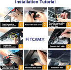 Front 2K+Rear 1080P Dash Cam Adapts for Toyota Sienna 2021-2026 LE Limited XLE Platinum XSE (XL40), OEM Factory Style, Dual HD Video, WiFi & APP, Loop Recording, Gravity Sensor, 64GB Card