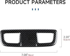 Car ABS Rear Roof Reading Light Lamp Trim Carbon Fiber Interior Decal for 2019-2025 Chevy Silverado | for GMC Sierra 1500 2500 3500 HD 2019-2021 Accessories