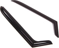 WD2-276 Dark Smoke 2 Pcs Set Window Visor (Outside Mount) Deflector Rain Guard Compatible with 1997-2006 Jeep Wrangler