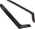 WD2-276 Dark Smoke 2 Pcs Set Window Visor (Outside Mount) Deflector Rain Guard Compatible with 1997-2006 Jeep Wrangler