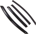 WD2-646 Dark Smoke 4 Pcs Set Window Visor (Outside Mount) Deflector Rain Guard Compatible with 2011-2016 Kia Sportage