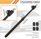 Semi Truck Tire Pressure Gauge Heavy Duty,Dual Head Tire Gauges for Tires Pressure Measure 1-10 Bar & 10-150 PSI,Semi Tires Pressures Gauge Semis Truck Tools for Semis Trucks,Car,RV
