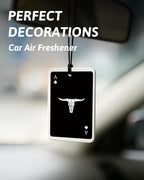 Boho Black Western Car Air Freshener 4 Pcs, Preppy Cow Skull Cactus Cowgirls Boots Hanging Air Freshener for Cars Closet Drawer Books, Western Car Accessories Mirror Decor for Women Men