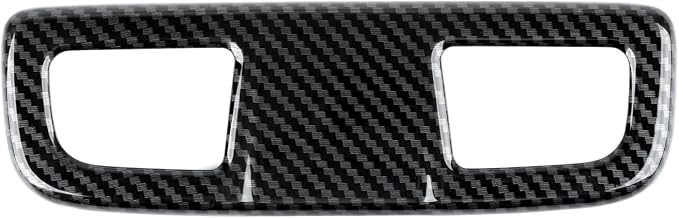 Car ABS Rear Roof Reading Light Lamp Trim Carbon Fiber Interior Decal for 2019-2025 Chevy Silverado | for GMC Sierra 1500 2500 3500 HD 2019-2021 Accessories