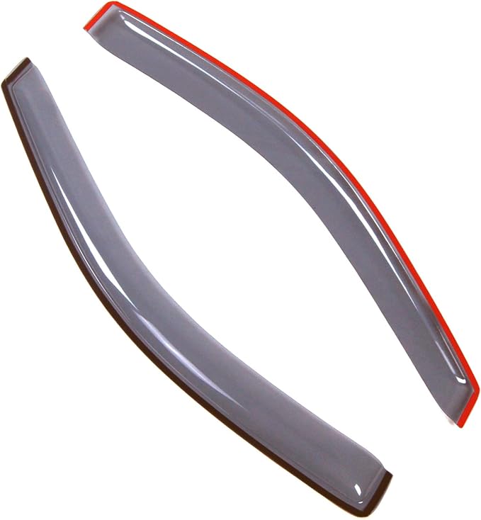 Car Window Rain Guard | Outside Mount Visors Auto Side Window Deflectors | Windows Visor Rain Shields Compatible with 2004-2008 Ford F-150 Regular Cab | 2 Pcs Set, LGWV2-160, Light Tinted