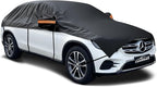 Half Car Cover for SUV, Windshield Cover for Ice and Snow, Hail Protector Car Cover Waterproof All Weather Fits Large SUV