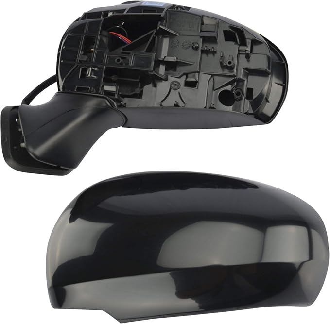 2 Piece Driver and Passenger Side Mirror Assembly Set Electric Adjustment Heated No Memory Black Compatible with 2010-2015 Toyota Prius TO1320262 TO1321262