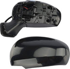 2 Piece Driver and Passenger Side Mirror Assembly Set Electric Adjustment Heated No Memory Black Compatible with 2010-2015 Toyota Prius TO1320262 TO1321262