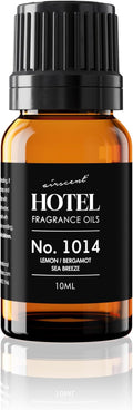 Hotel Diffuser Oil No. 1014 - Iconic 5-Star Hotel Blend - 10 mL | Lemon Bergamot Sea Breeze - Coastal Hotel Scent - Fragrance Oil for Ultrasonic and Waterless Diffusers and Crafting