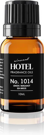 Hotel Diffuser Oil No. 1014 - Iconic 5-Star Hotel Blend - 10 mL | Lemon Bergamot Sea Breeze - Coastal Hotel Scent - Fragrance Oil for Ultrasonic and Waterless Diffusers and Crafting