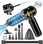 Car Vacuum Cleaner High Power - 22000PA Portable Cars Vacuum 4 in 1 Compressed Air Duster & Air Blower & Pump Hand Held Vacuum Cordless with Brushless Motor for Car Home Office Black