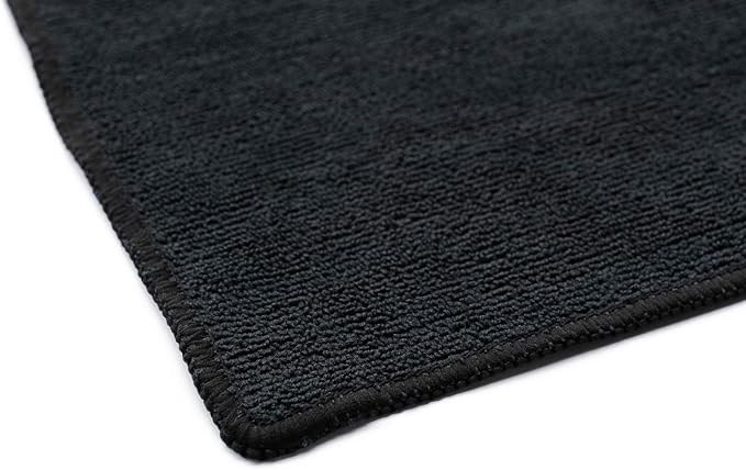 Sport & Workout Towel - Gym, Exercise, Fitness, Spa, Ultra Soft, Super Absorbent, Fast Drying Premium Microfiber, 320gsm, 16in x 27in (3-Pack) (Royal Blue + Light Blue + Black)