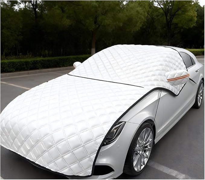 Car Windshield Snow Cover, 7-Layer Thickened Windproof Waterproof Windscreen Snow LCE Frost Protection, Automotive Exterior Windshield Ice Cover, Universal for Vehicles (57.1 × 87.8'')