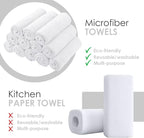 Microfiber Cleaning Cloths (Value Pack of 12) - Size 12 x 12 Inches, Highly Absorbent Cleaning Rags, Lint Free, Reusable and Washable, Microfiber Towels for Cars