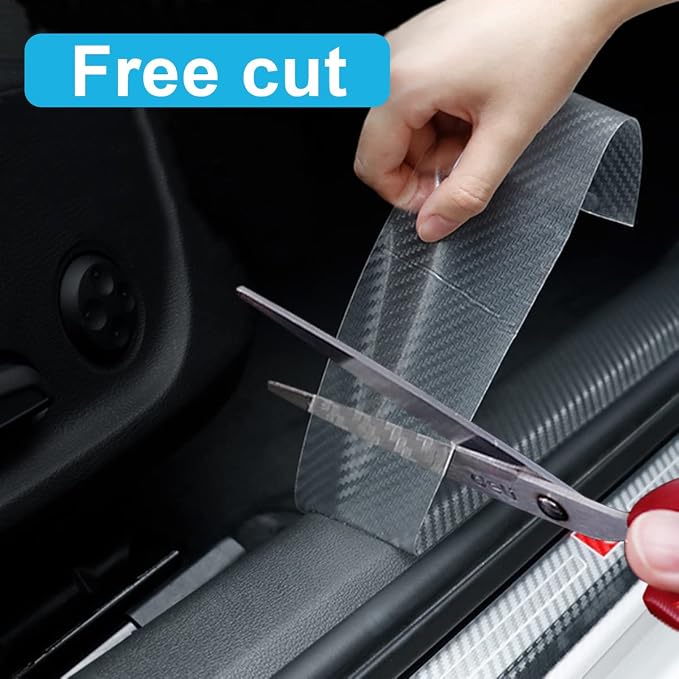 Car Door Edge Guards, 4In x 33Ft Door Sill Guard Protector, Anti-Scratch Adhesive Tape, Automotive Anti-Collision Strip for Car Door Edge/Front and Rear Bumper/Door Sill Protector
